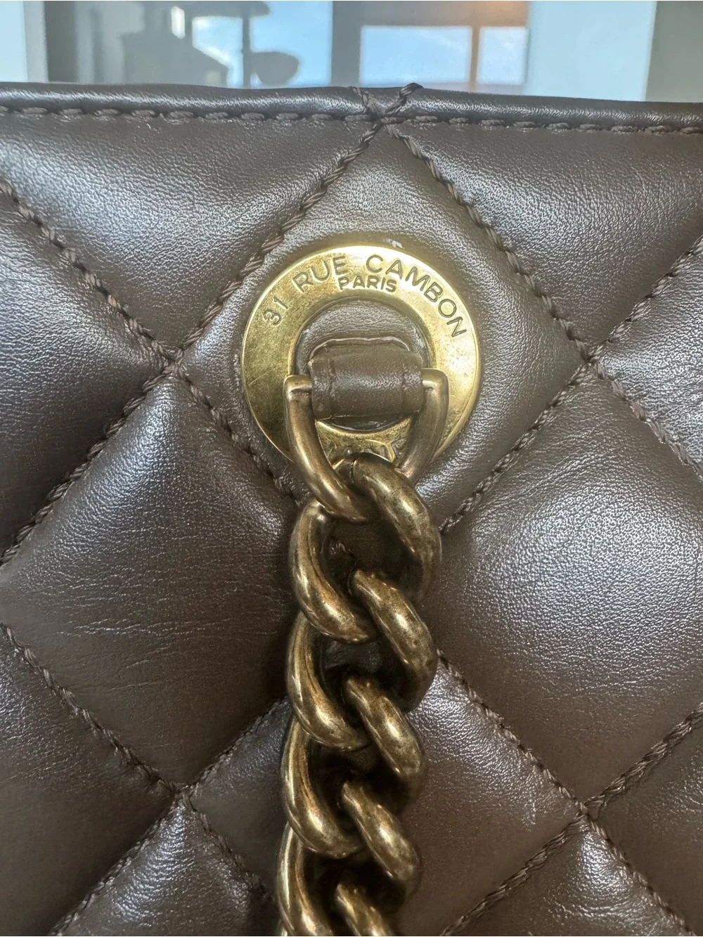 CHANEL Tote, Quilted Calfskin Leather Perfect Edge, Gold Hardware, Vintage/Rare
